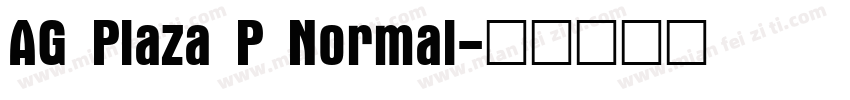 AG Plaza P Normal字体转换